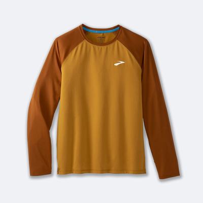 Brooks Atmosphere Long Sleeve 2.0 Moški Majice Rumene Rjave | Slovenija-80472