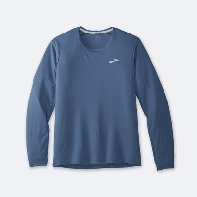 Brooks Atmosphere Long Sleeve Moški Majice Modre | Slovenija-76189