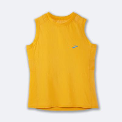 Brooks Atmosphere Sleeveless Ženske Majice Rumene | Slovenija-14735