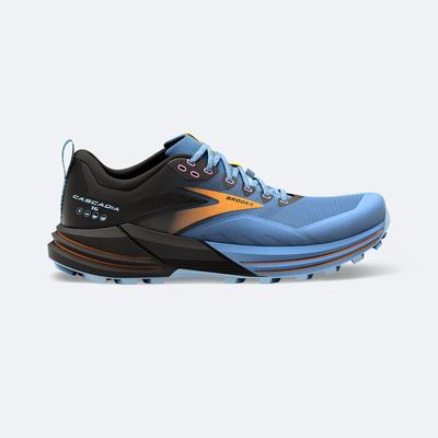 Brooks Cascadia 16 Ženske Trail Tekaški Copati Modre Črne Rumene | Slovenija-41602