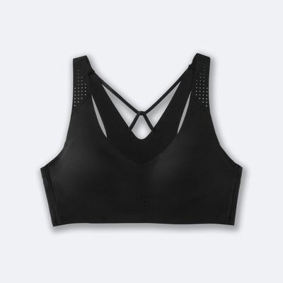 Brooks Dare V Neck Run Bra Ženske Športni Nedrčki Črne | Slovenija-87591