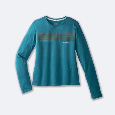 Brooks Distance Long Sleeve 2.0 Ženske Majice Stripes | Slovenija-93068