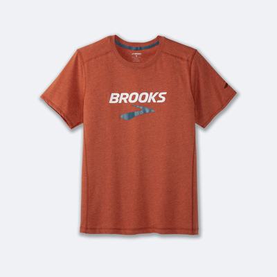 Brooks Distance Short Sleeve 2.0 Moški Majice Rdeče | Slovenija-05812