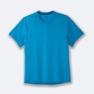 Brooks Distance Short Sleeve Moški Majice Modre | Slovenija-25310