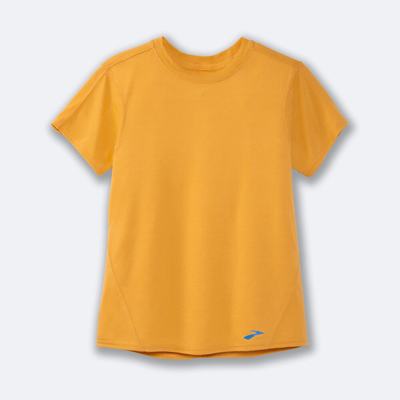 Brooks Distance Short Sleeve Ženske Majice Rumene | Slovenija-85296