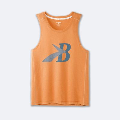 Brooks Distance Tank 2.0 Moški Majice Brez Rokavov Oranžne | Slovenija-41380