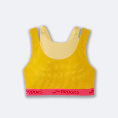 Brooks Drive Mesh Run Bra Ženske Športni Nedrčki Rjave Oranžne | Slovenija-89174