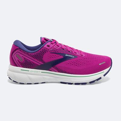 Brooks Ghost 14 Ženske Tekaški Copati Roza Zelene Temno Modre | Slovenija-72630