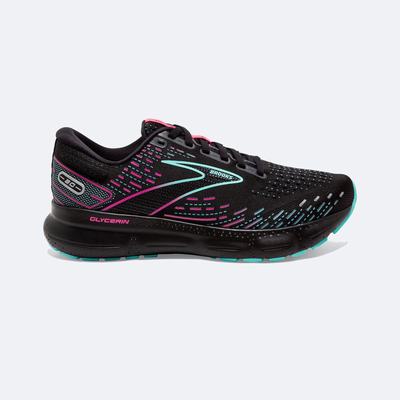 Brooks Glycerin 20 Ženske Tekaški Copati Črne Modre Svetlo Roza | Slovenija-28479