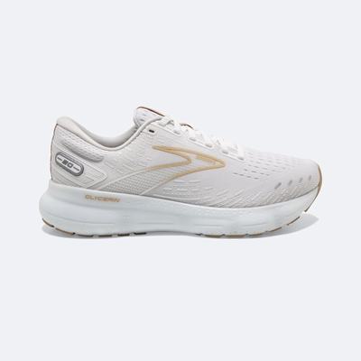 Brooks Glycerin 20 Ženske Tekaški Copati Bele Kaki | Slovenija-62497