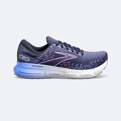 Brooks Glycerin 20 Ženske Tekaški Copati Temno Modre Modre Roza | Slovenija-92346