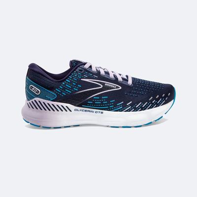 Brooks Glycerin GTS 20 Ženske Tekaški Copati Temno Modre | Slovenija-18306