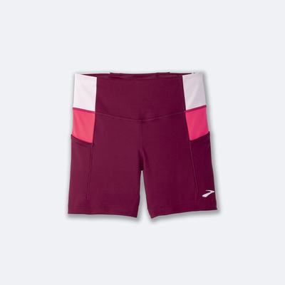 Brooks Method 5" Short Tight Ženske Hlačne Nogavice Bordo Roza | Slovenija-38450