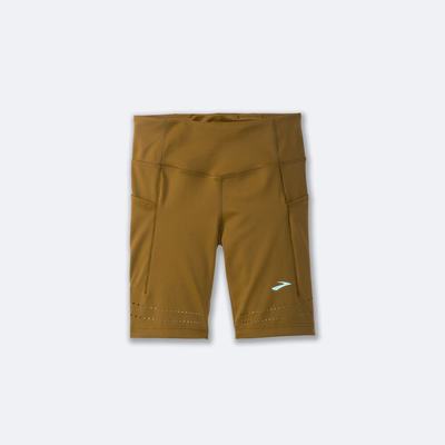 Brooks Method 8" Short Tight Ženske Hlačne Nogavice Olivno Zelene | Slovenija-24756