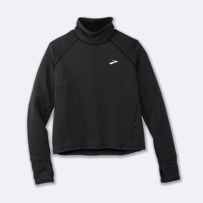 Brooks Notch Thermal Long Sleeve 2.0 Ženske Majice Črne | Slovenija-12496