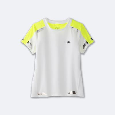 Brooks Run Visible Short Sleeve Ženske Majice Bele | Slovenija-58230