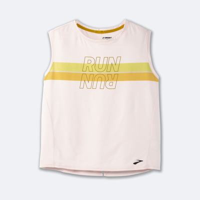 Brooks Run Within Sleeveless Ženske Majice Roza | Slovenija-12043