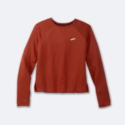 Brooks Sprint Free Long Sleeve Ženske Majice Bakrene | Slovenija-15089