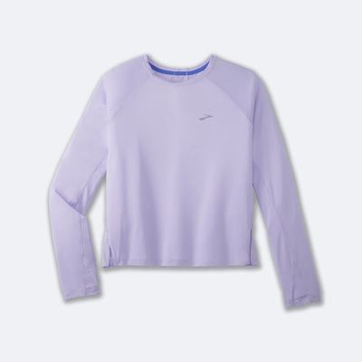 Brooks Sprint Free Long Sleeve Ženske Majice Vijolične Sive | Slovenija-65891