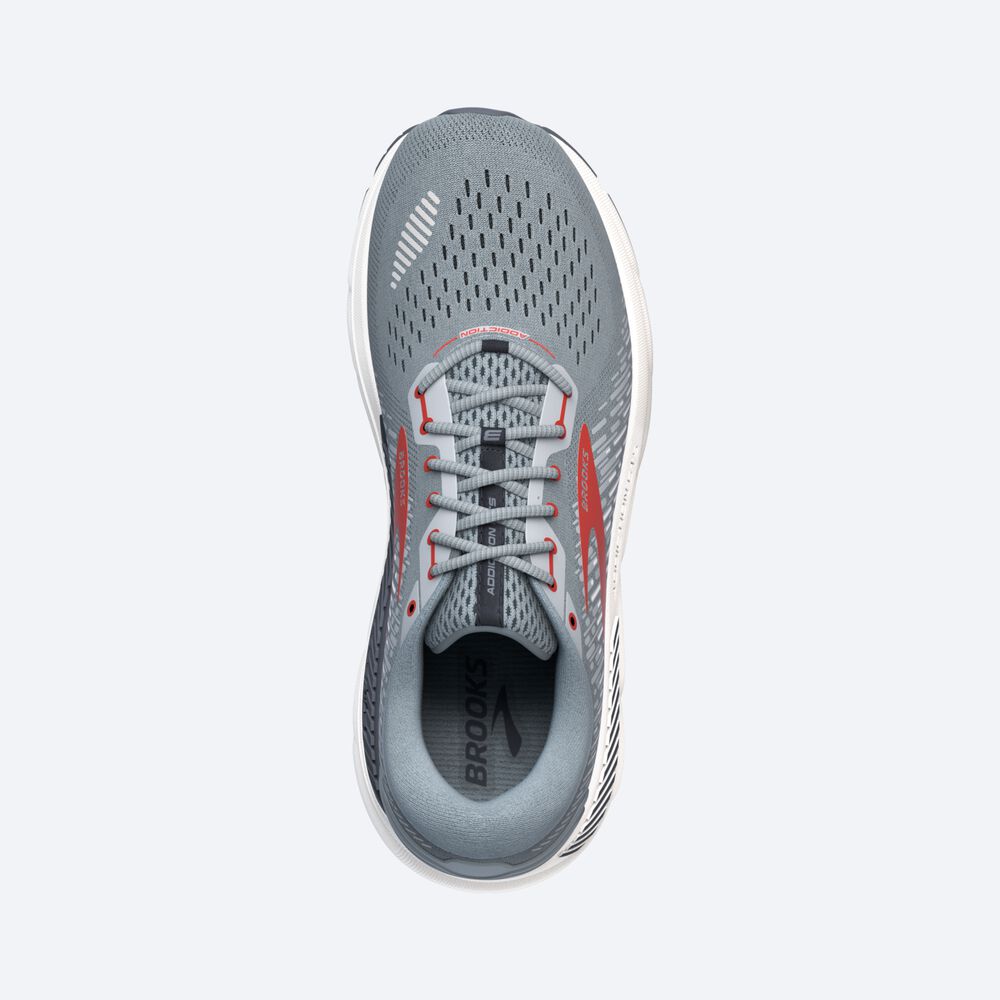 Brooks Addiction GTS 15 Moški Tekaški Copati Sive Rdeče | Slovenija-84593