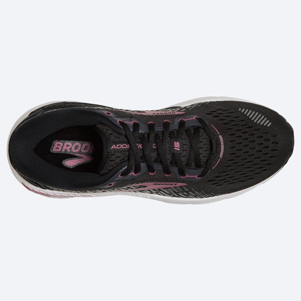 Brooks Addiction GTS 15 Ženske Tekaški Copati Črne | Slovenija-24607