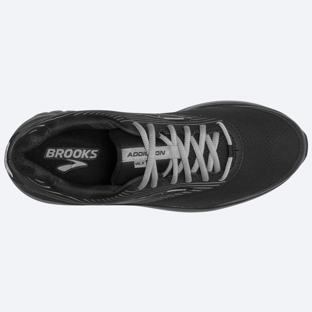 Brooks Addiction Walker Suede Moški Pohodni Čevlji Črne | Slovenija-60785