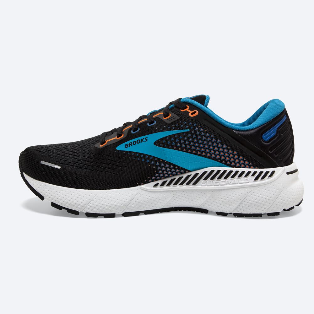 Brooks Adrenaline GTS 22 Moški Tekaški Copati Črne Modre Oranžne | Slovenija-10429