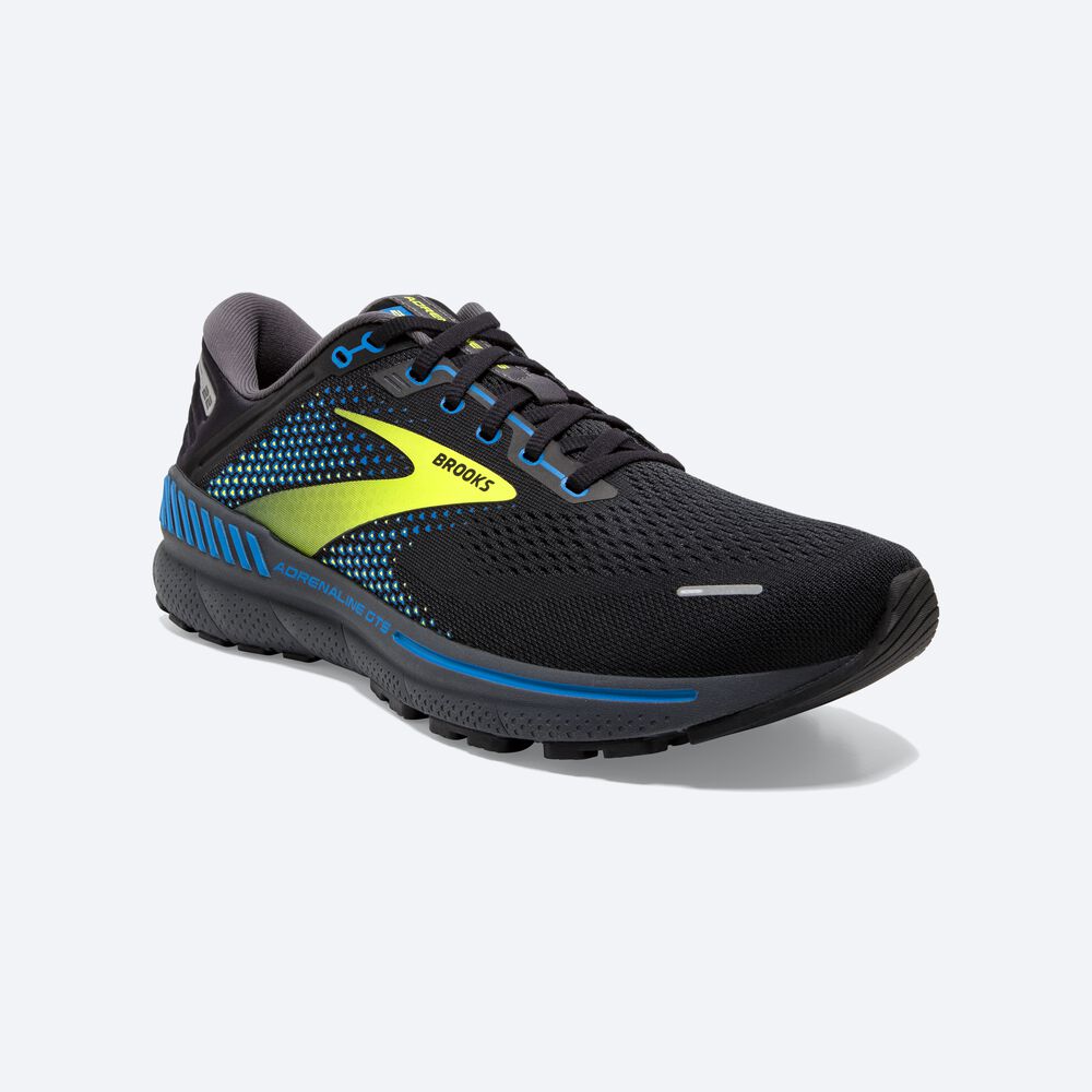 Brooks Adrenaline GTS 22 Moški Tekaški Copati Črne Modre | Slovenija-12905