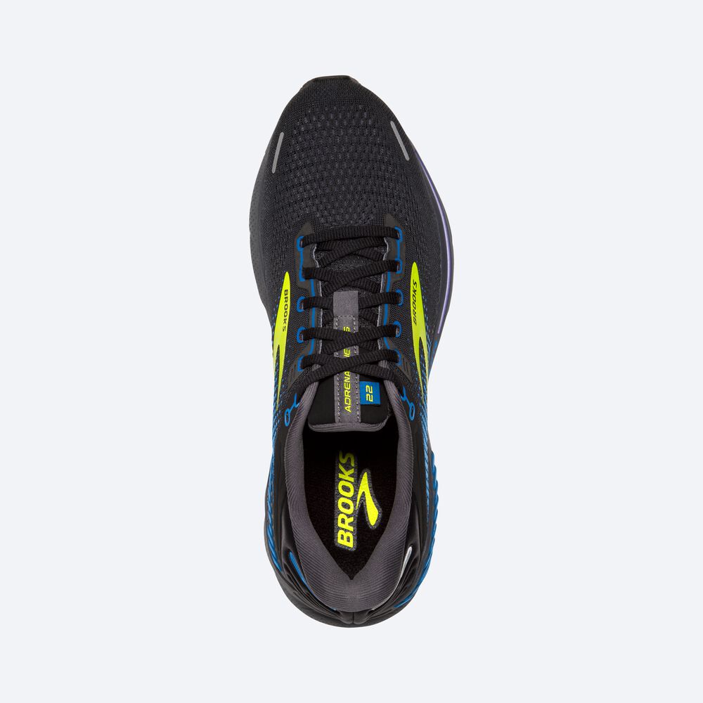 Brooks Adrenaline GTS 22 Moški Tekaški Copati Črne Modre | Slovenija-12905