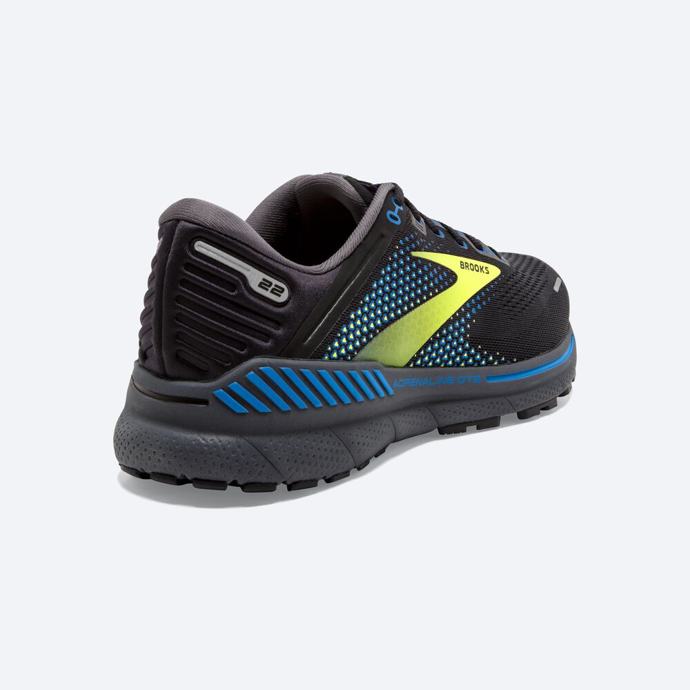 Brooks Adrenaline GTS 22 Moški Tekaški Copati Črne Modre | Slovenija-12905