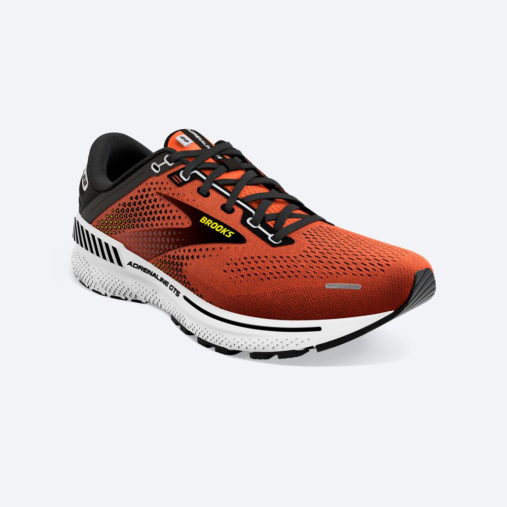 Brooks Adrenaline GTS 22 Moški Tekaški Copati Oranžne Črne Bele | Slovenija-35971