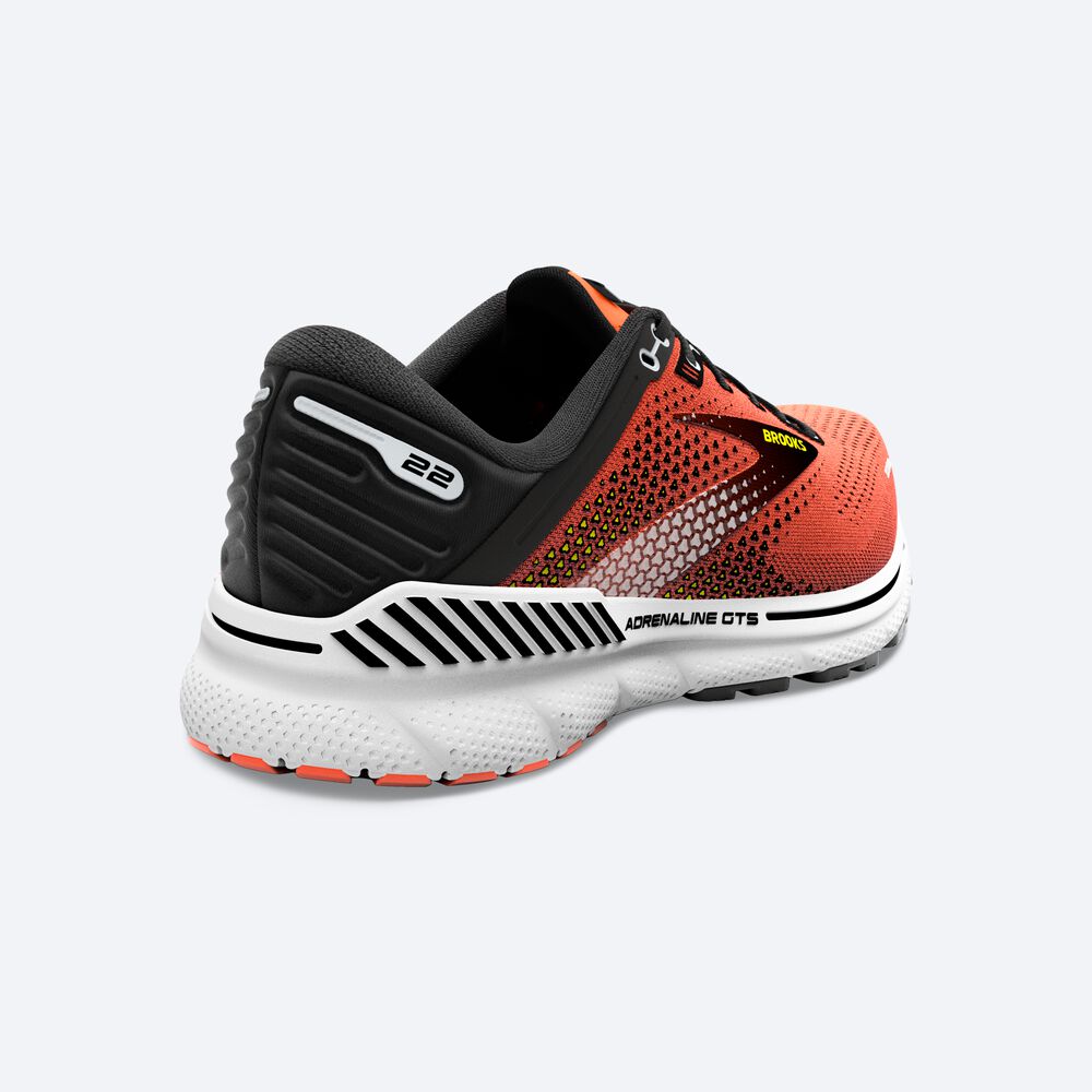 Brooks Adrenaline GTS 22 Moški Tekaški Copati Oranžne Črne Bele | Slovenija-35971