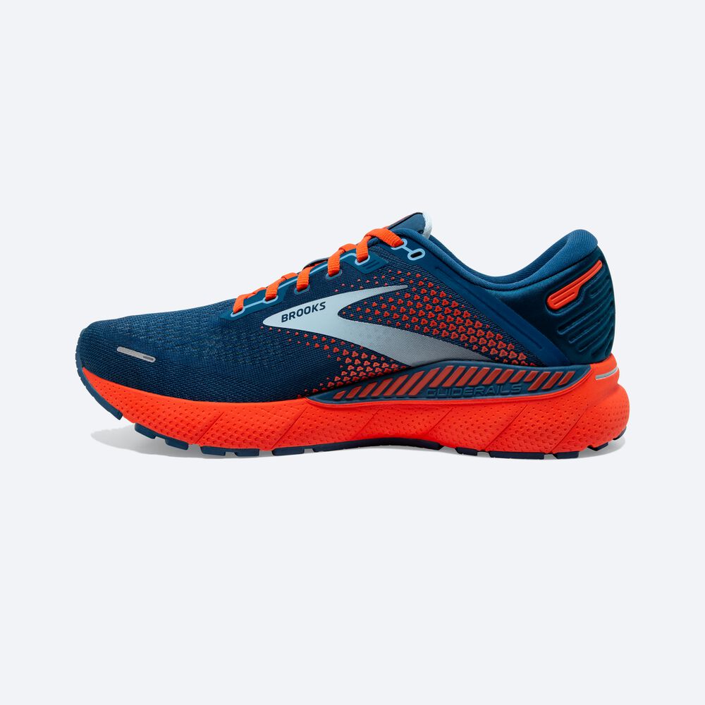 Brooks Adrenaline GTS 22 Moški Tekaški Copati Modre Svetlo Modre Oranžne | Slovenija-49021