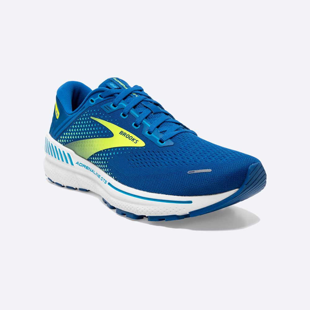 Brooks Adrenaline GTS 22 Moški Tekaški Copati Modre Bele | Slovenija-58741