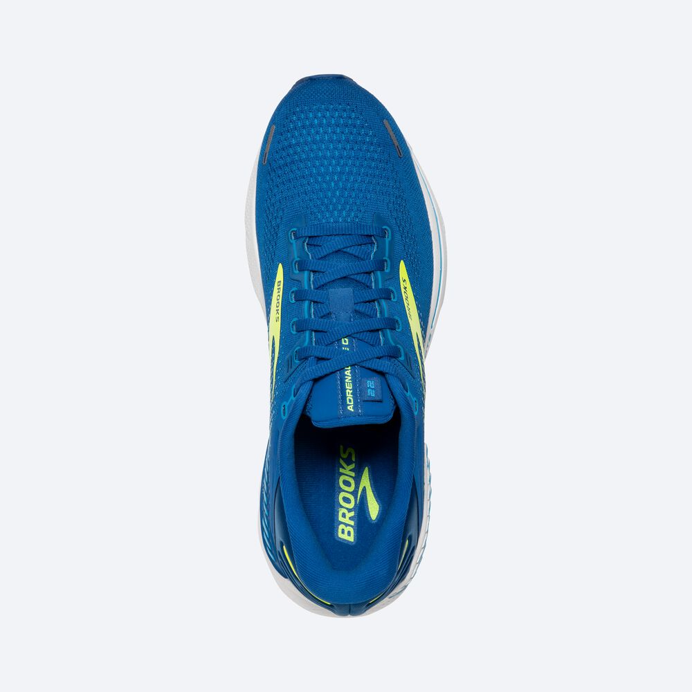 Brooks Adrenaline GTS 22 Moški Tekaški Copati Modre Bele | Slovenija-58741