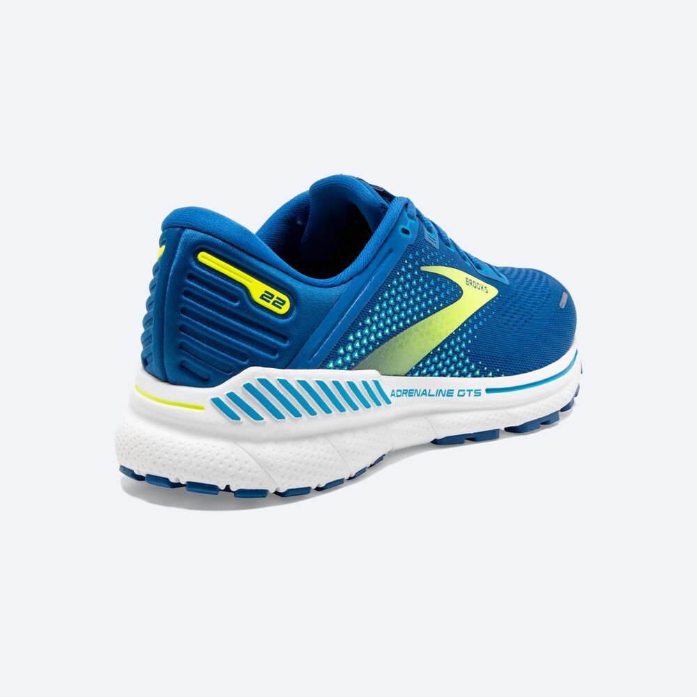 Brooks Adrenaline GTS 22 Moški Tekaški Copati Modre Bele | Slovenija-58741