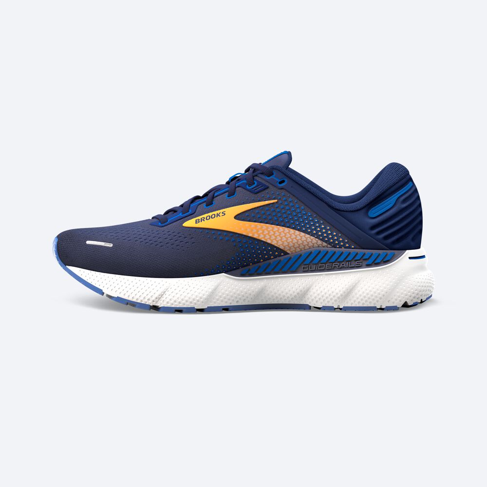 Brooks Adrenaline GTS 22 Moški Tekaški Copati Temno Modre Oranžne Bele | Slovenija-82437