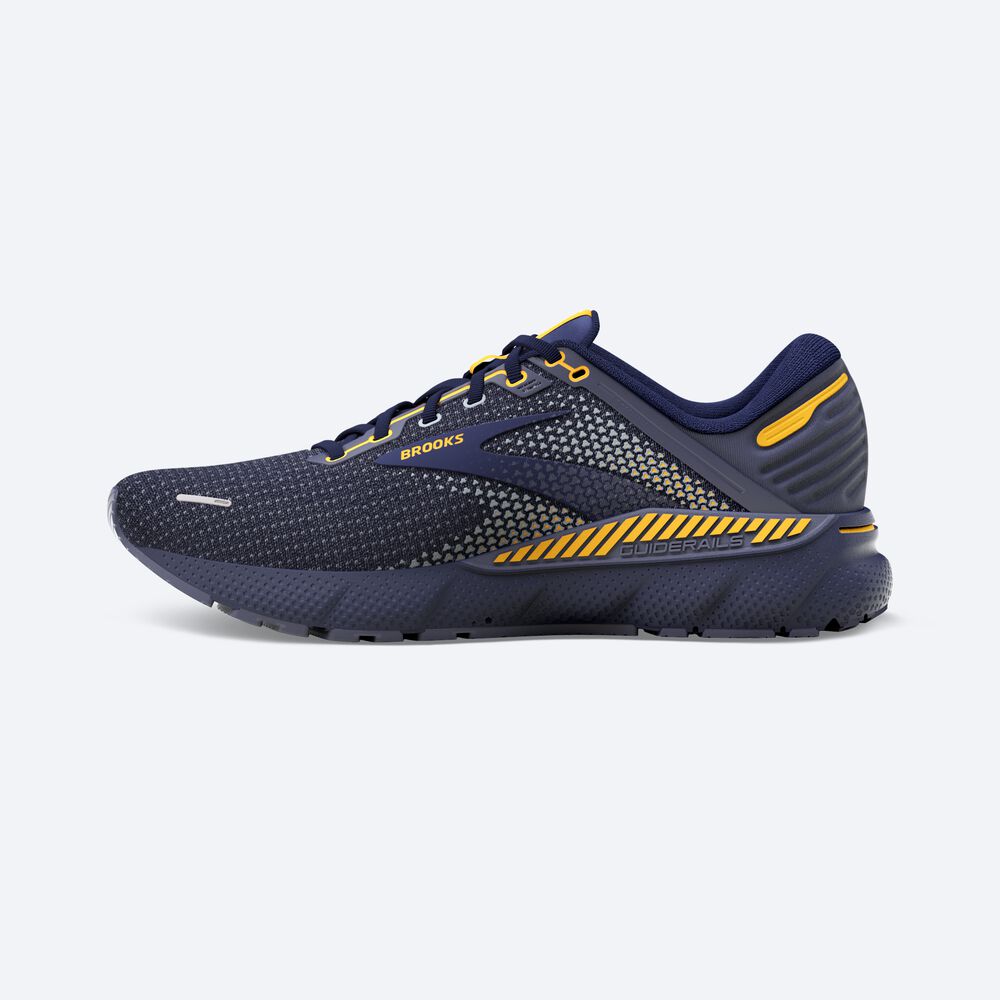 Brooks Adrenaline GTS 22 Moški Tekaški Copati Temno Modre Sive Oranžne Cvet | Slovenija-86271