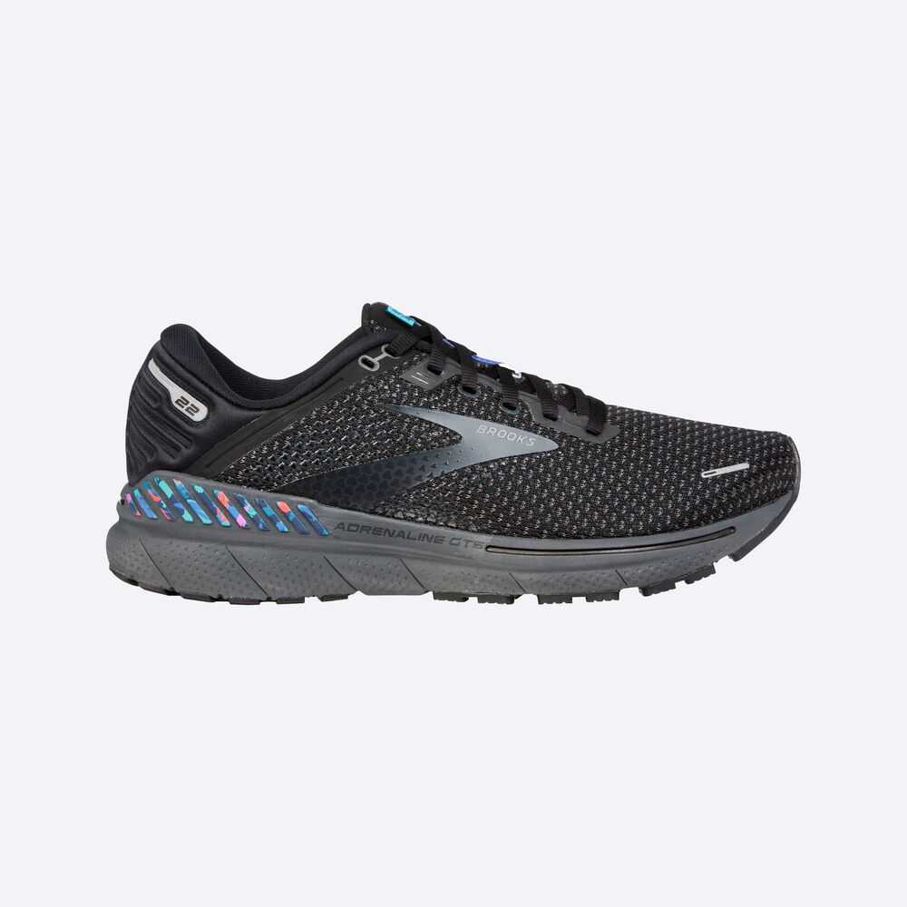 Brooks Adrenaline GTS 22 Moški Tekaški Copati Črne Modre | Slovenija-95231