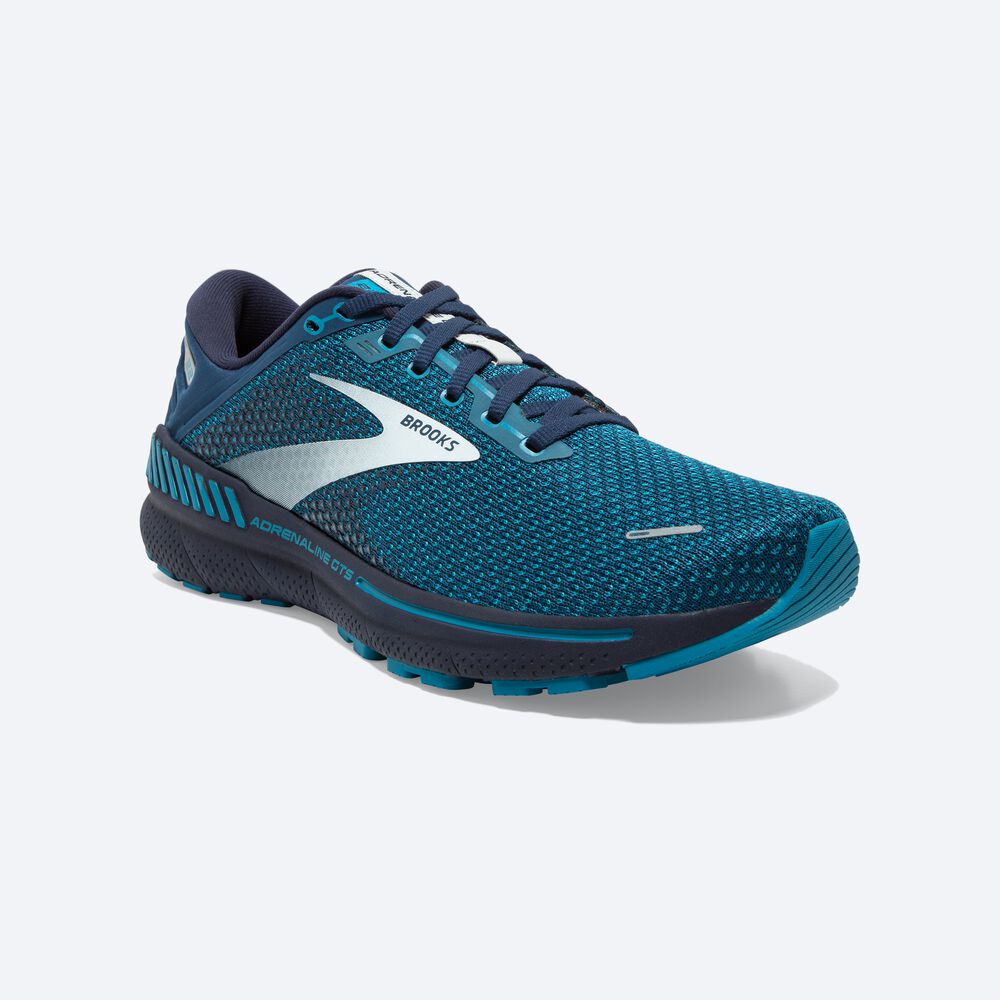 Brooks Adrenaline GTS 22 Moški Tekaški Copati Rjave Turkizna Sive | Slovenija-95846