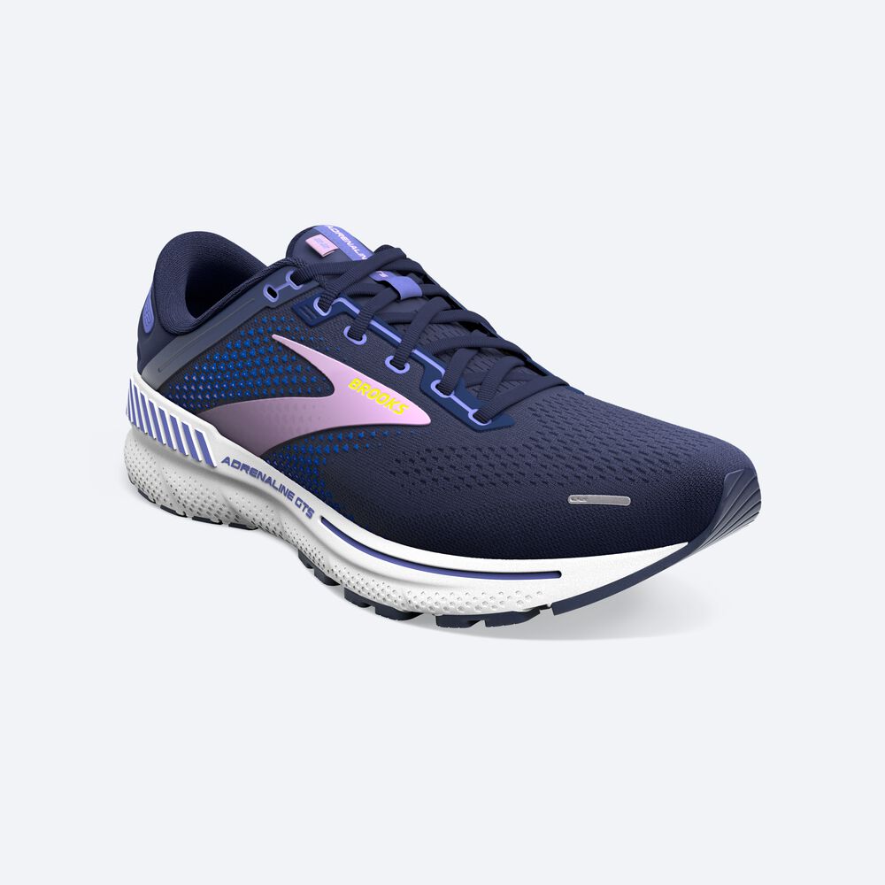 Brooks Adrenaline GTS 22 Ženske Tekaški Copati Temno Modre Modre | Slovenija-04315