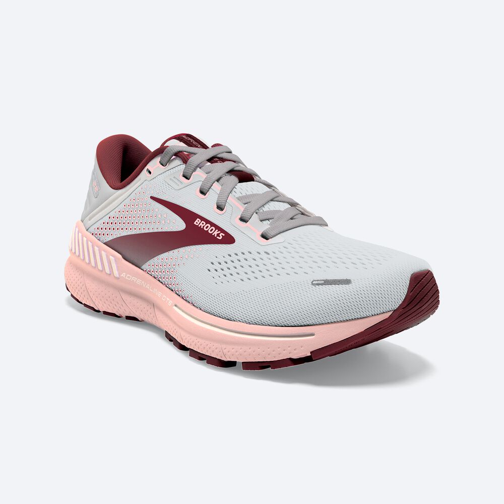 Brooks Adrenaline GTS 22 Ženske Tekaški Copati Sive Roza Rjave | Slovenija-30468