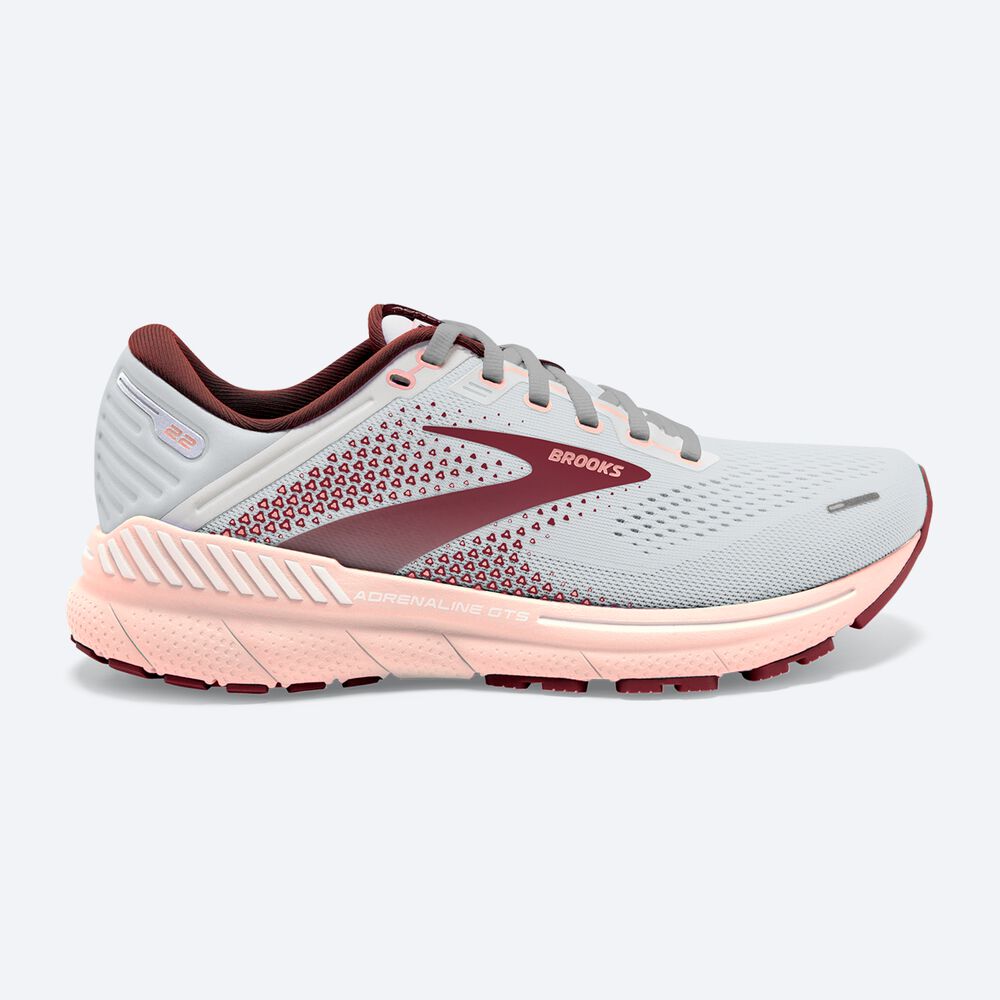 Brooks Adrenaline GTS 22 Ženske Tekaški Copati Sive Roza Rjave | Slovenija-30468