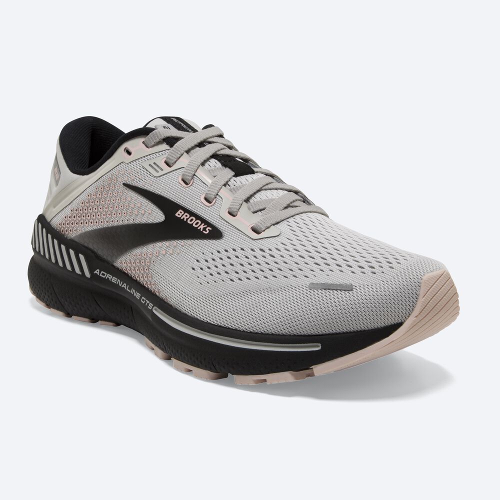 Brooks Adrenaline GTS 22 Ženske Tekaški Copati Sive Roza Črne | Slovenija-58142