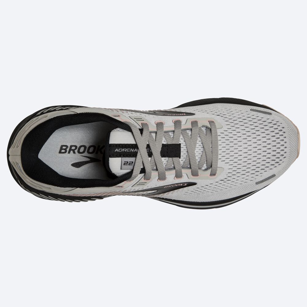 Brooks Adrenaline GTS 22 Ženske Tekaški Copati Sive Roza Črne | Slovenija-58142