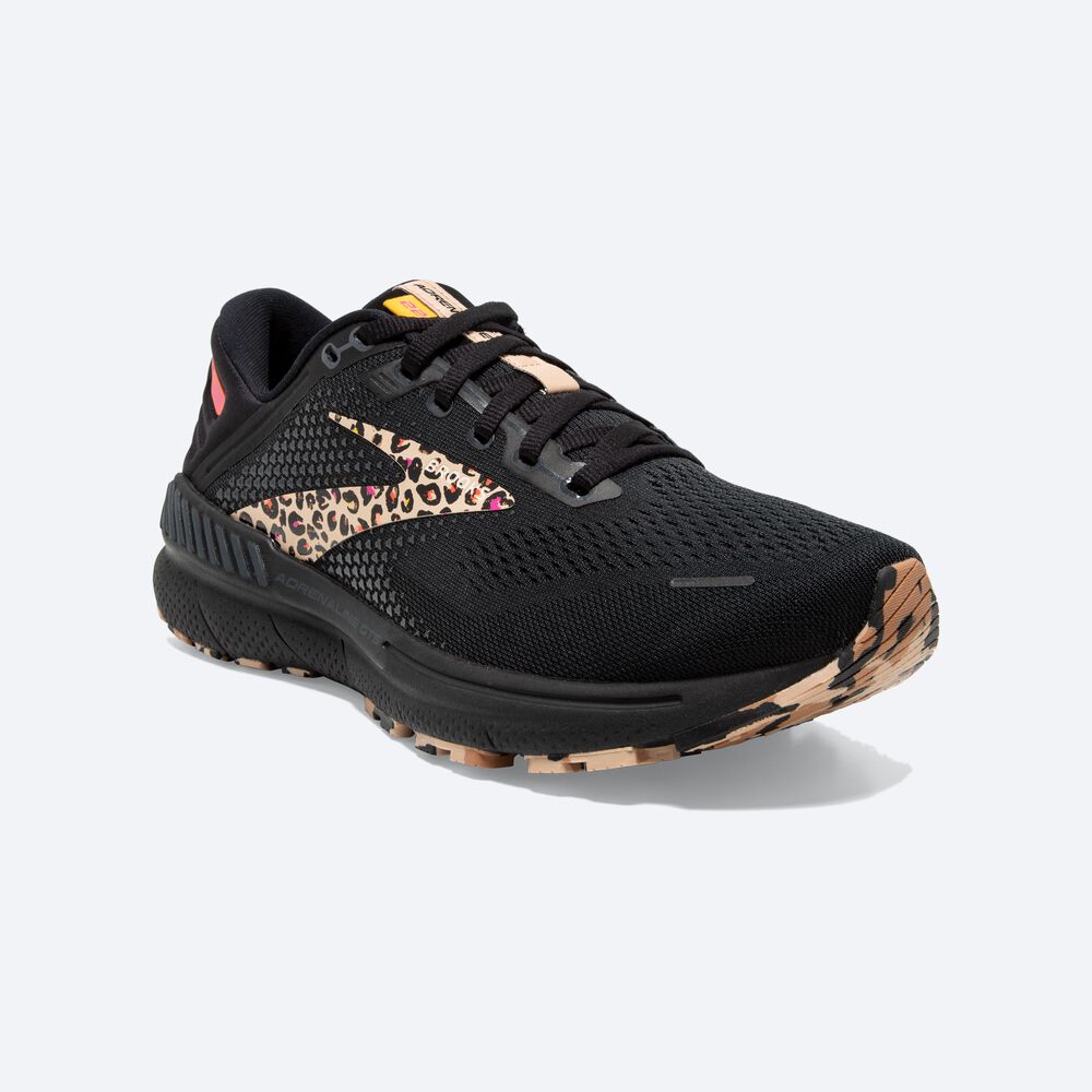 Brooks Adrenaline GTS 22 Ženske Tekaški Copati Črne | Slovenija-65324