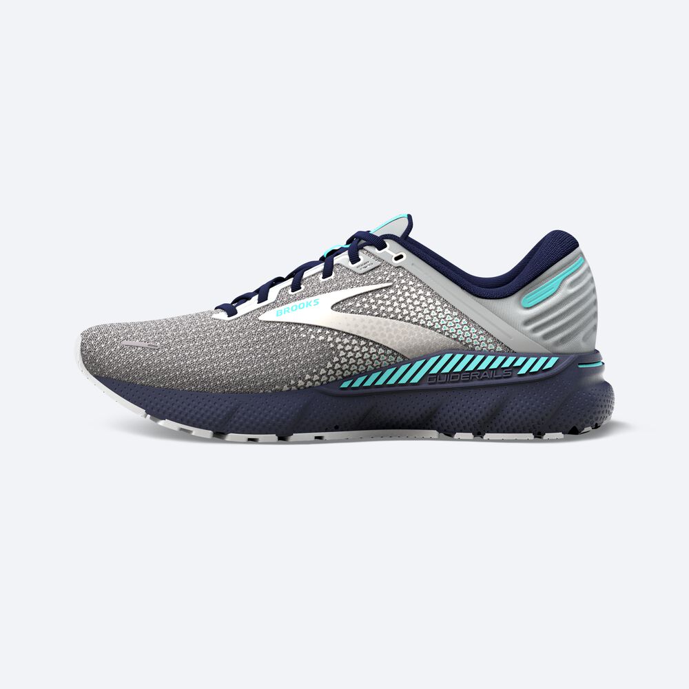 Brooks Adrenaline GTS 22 Ženske Tekaški Copati Sive Temno Modre | Slovenija-96735