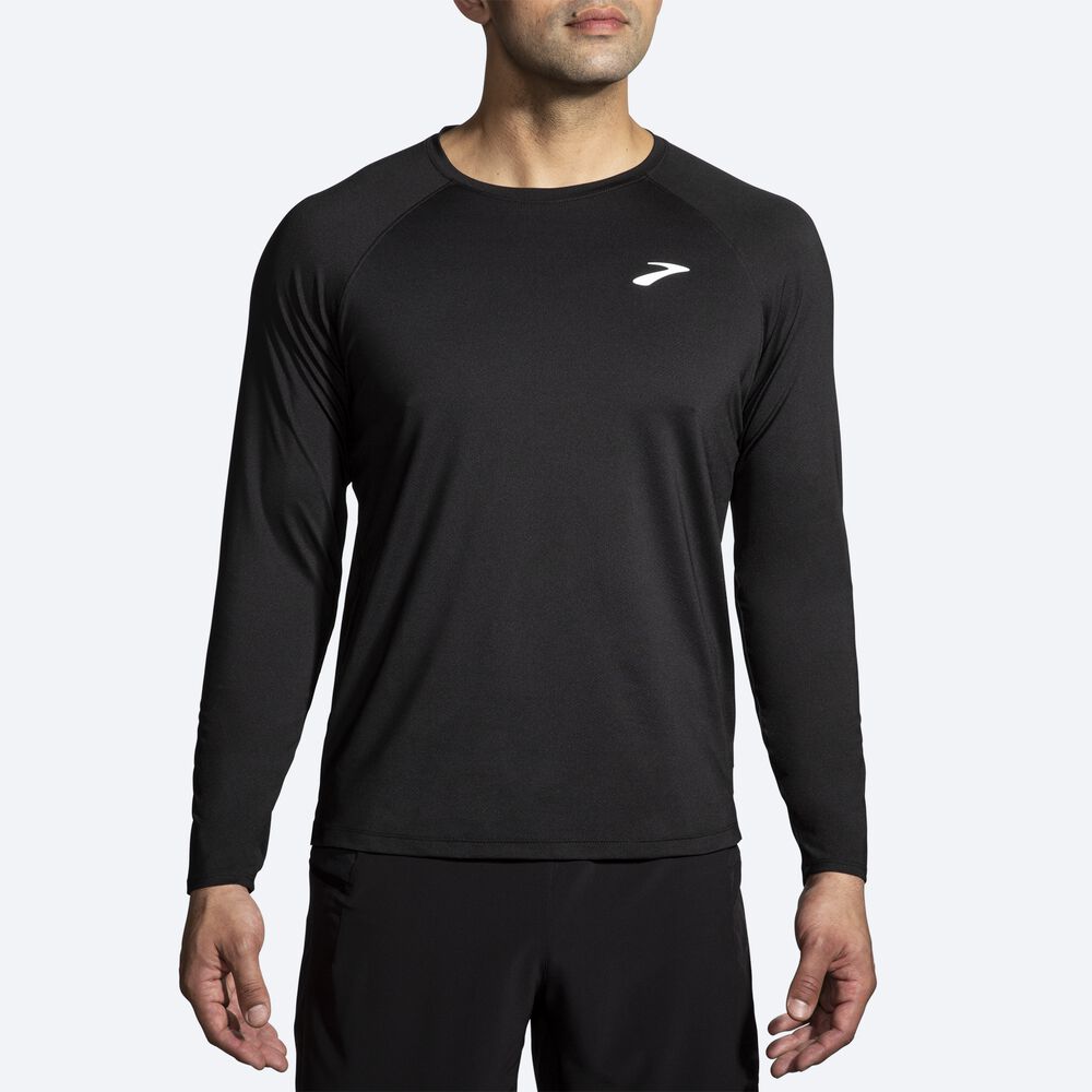 Brooks Atmosphere Long Sleeve 2.0 Moški Majice Črne | Slovenija-26083