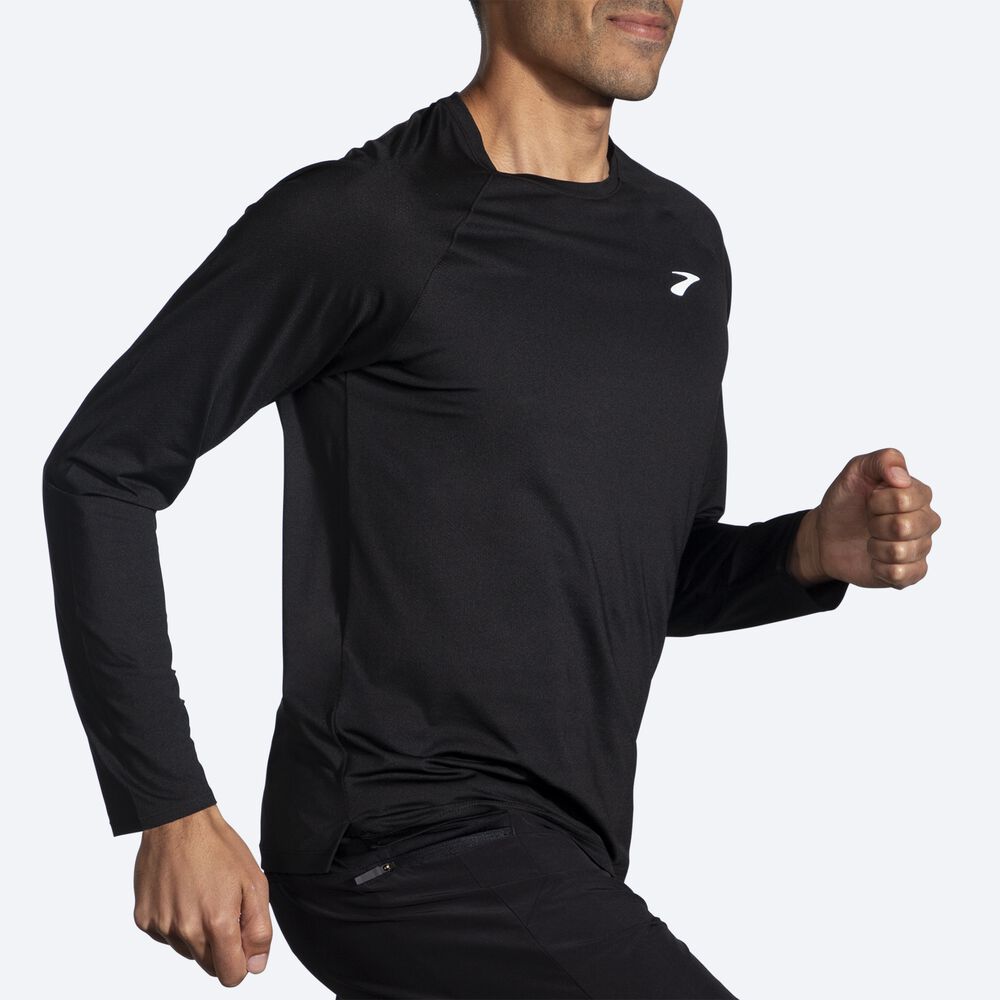 Brooks Atmosphere Long Sleeve 2.0 Moški Majice Črne | Slovenija-26083