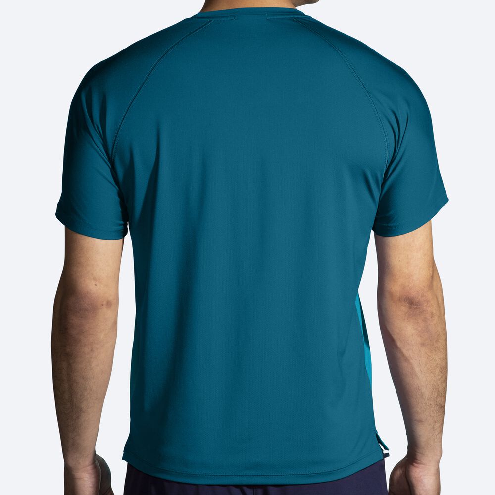 Brooks Atmosphere Short Sleeve 2.0 Moški Majice Modre | Slovenija-78152